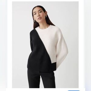 Stockholm Atelier & Other Stories Wool Color Block Long Sleeve Sweater